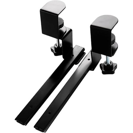 ING Svingbar Tastaturhylle på Skinn under Skrivebordet Ergonomisk Oppbevaringsløsning for PC og Bærbar PC Hjemmekontor Studierom og Studentrom