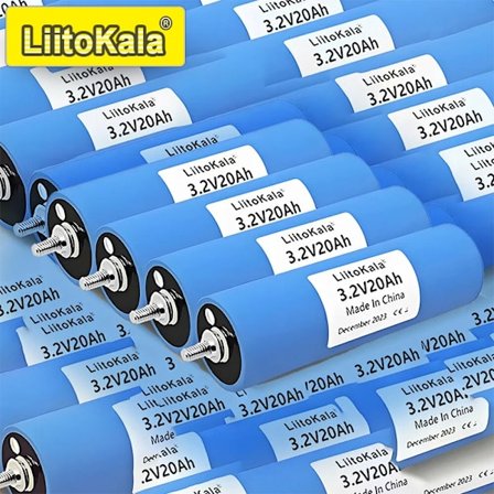 LiitoKala 3,2V 20Ah Lifepo4 batteripakke solenergisystem til både og autocampere golfvogn Skattefrit i USA og EU