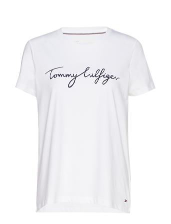 Heritage Crew Neck Graphic Tee T-shirt Top Hvid Tommy Hilfiger