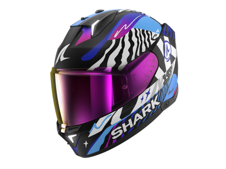 Umpikypärä Shark Skwal I3 Speed-Fancy Musta/Valkoinen/Sininen XXL