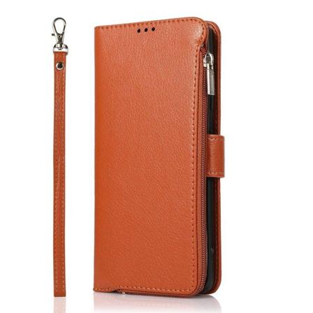 Praktiskt Plånboksfodral - Samsung Galaxy S21 Ultra Brun