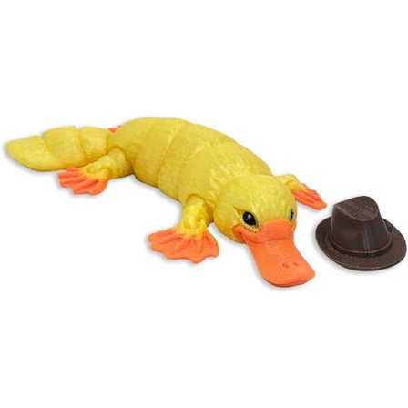 Artikulerte Fidget Leker, 3D-printet Fleksibel Krystallnebbdyr for Stresslindring, Sensoriske Leker for Voksne med Autisme & ADHD, 15 cm