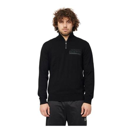 Armani Exchange, Turtlenecks Czarny, Mężczyzna, Rozmiar: S