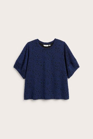 Kappahl | Topp med jacquardmønster | Mørkeblå