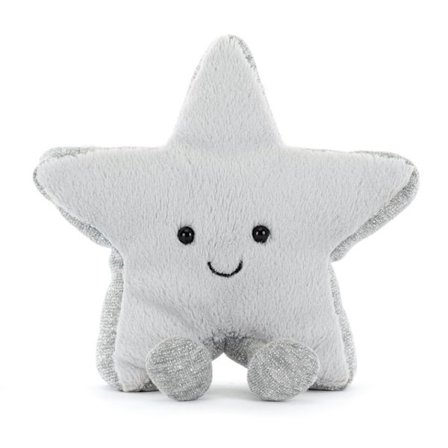 Jellycat 15 cm Amuseables Sølvstjerne plysjleke