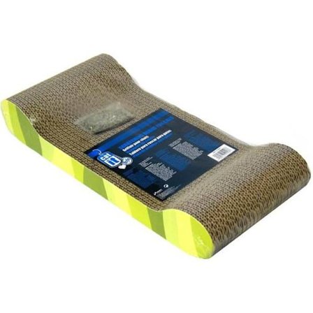 Wellpappskrapstolpe 49x22x75 cm grön zebra