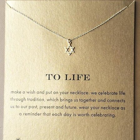 Boho Silver Color David Star Long Chain Halsband för Kvinnor Pure Silver Choker Halsband Jul Smycken