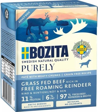 Bozita Dog Purely Pate Reindeer 370 g
