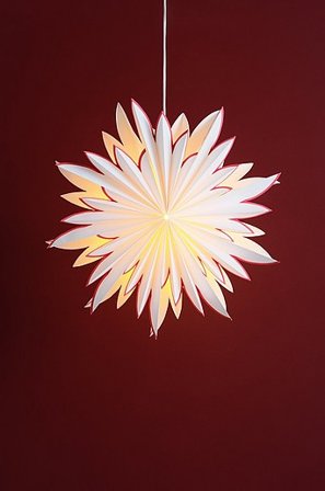 Jotex - LOTUS Weihnachtsstern ø 55 cm weiß/rot - Kaufe Adventssterne bei Jotex