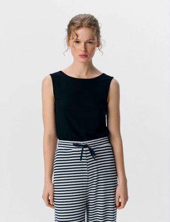 Object Objjamie S/L Sli Tank Top Noos - Black - L