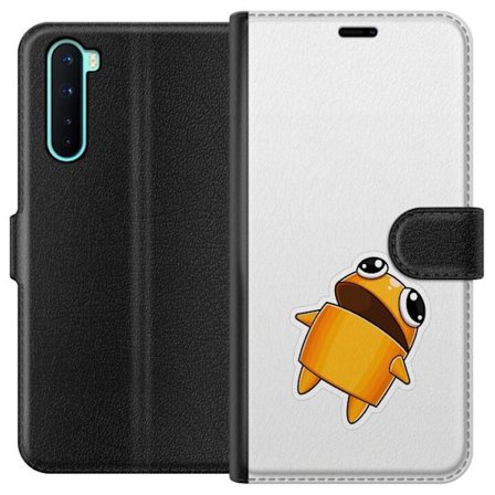 Kompatibel Tegnebogsetui til OnePlus OnePlus Nord Orange tegnet figur med store øjne og dynamisk pose i legende stil