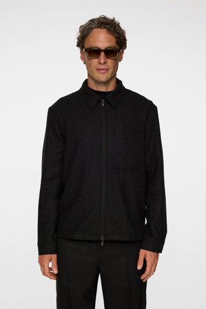 J.Lindeberg - Julius Cash Flannel Overshirt - Grey - - XXL