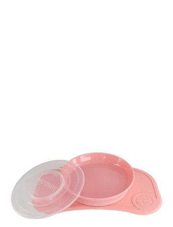 Twistshake Click-Mat Mini + Plate - Pink - ONE SIZE