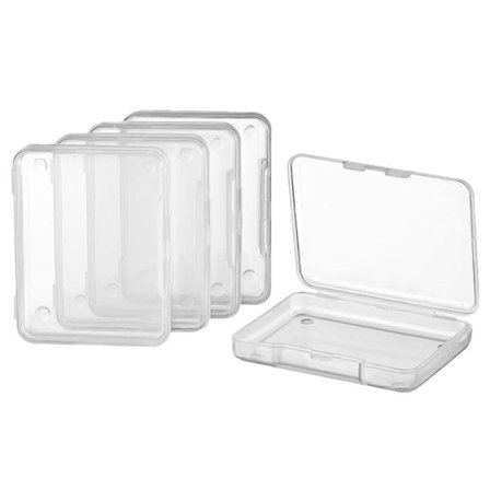20 stk Små oppbevaringsbokser kompatible med Smykker, Verktøy, Mini oppbevaring, Transparent 6.8*5.2*1.1cm