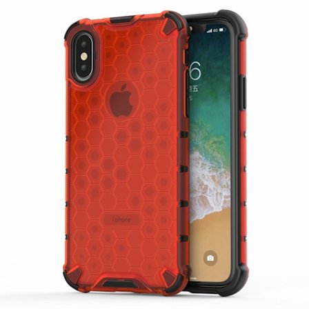 Bofink Honeycomb iPhone XS kuoret - Punainen
