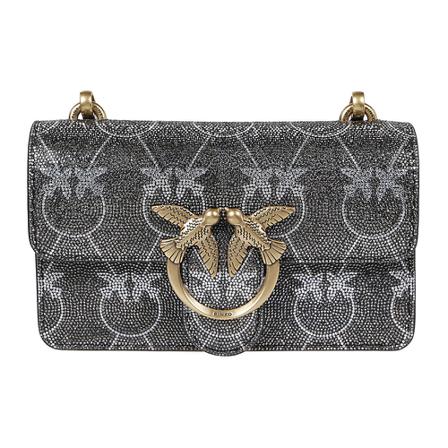 Pinko, Shoulder Bags Grijs, Dames, Maat:ONE Size