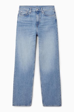 COS Women's Column Straight Leg Jeans in Blue