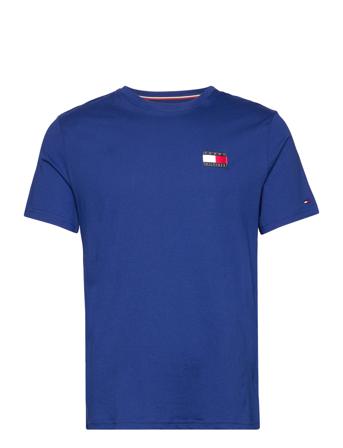 Cn Ss Tee T-shirts Short-sleeved Blå Tommy Hilfiger