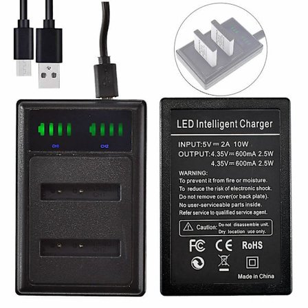 Batteri LCD USB-lader Kompatibel med Fujifilm NP-50 NP-50A 15764041 NA00210A BC-50 BC-50A