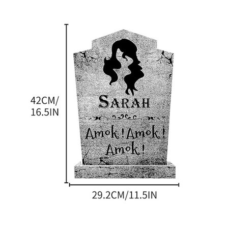 Arden Gravsten Prydnadsträdgård Gravsten Prydnad Halloween Skräck Dekoration