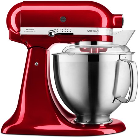 Kitchenaid Artisan KSM185 -yleiskone, metallic punainen