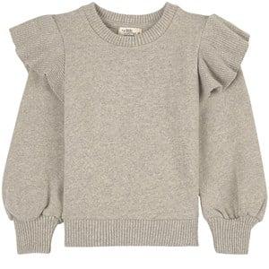 My Little Cozmo Ruffled Jumper Light Grey - Jumpers and knitwear - 4 years - Grey