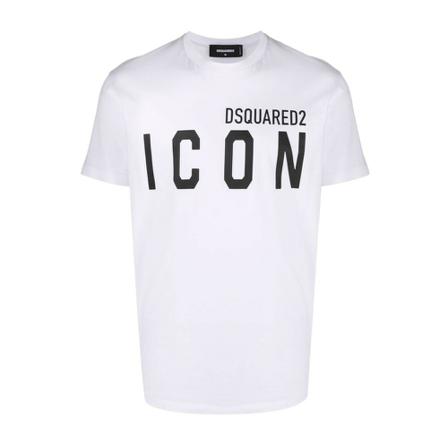 Dsquared2 - T-shirts - Vit - Herr - Storlek: M, Herr, Storlek: M