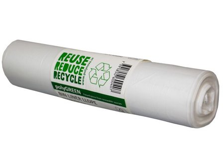 Polynova Papperskorgspåse LLD 30L 10my transparent 100/rl - Lyreco - Städ och hygien - Påsar och säckar - Plastsäckar