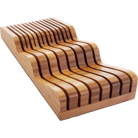 Robert welch Signature Bamboo Knivblok til Skuffe - Bambus | KitchenOne