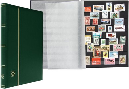 COMFORT Indstiksbog - A4 - 32 sorte sider - Grøn - Leuchtturm