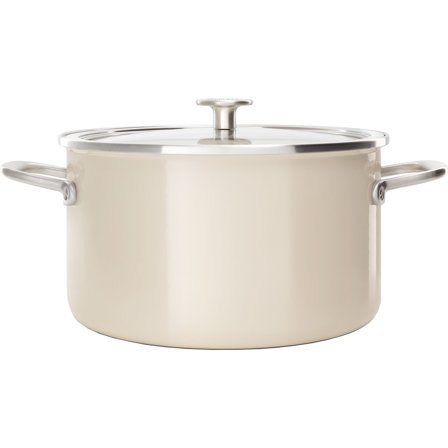 Kitchenaid Collection Gryta m/lock 24 cm, mandel | Matlagning > Kokkärl & Stekpannor > Grytor | Bagaren och Kocken