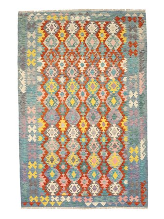 Kelim Afghan Old Style Teppe Orientalsk Mørk Grå/Oransje (Ull, Afghanistan)