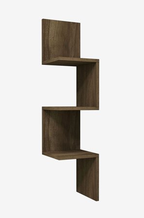 Hanah Home - Seinähylly Zikzak - Ruskea - Seinähyllyköt - - Homeroom