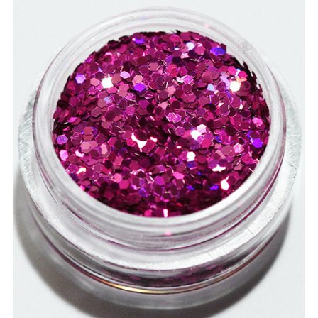 Kynsien glitter - Hexagon - Pinkki - 8ml - Glitter