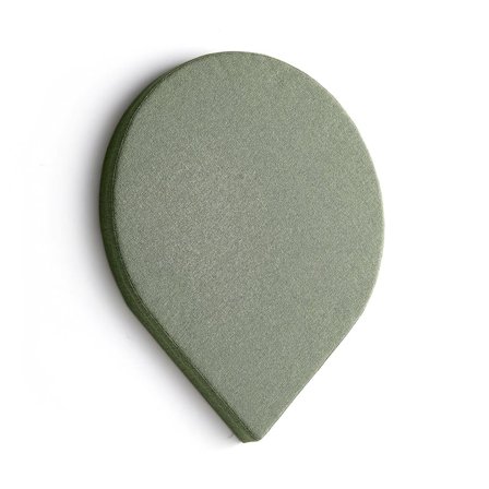 Panel akustyczny POLY, kropla, 965x800x56 mm, ścienny, zielony