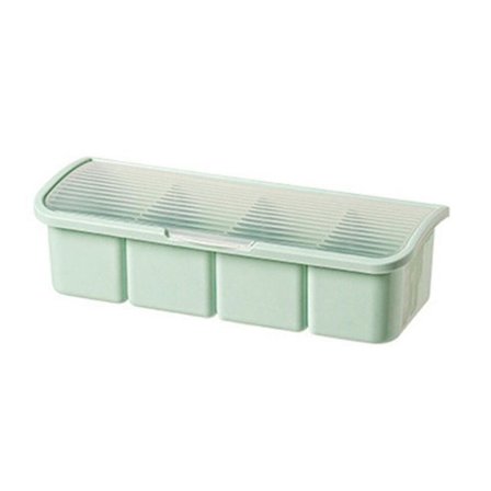 Kryddlåda med fyra fack Kryddlåda LJUSGRÖN