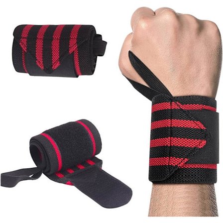 2 stk. håndleddsbånd for vektløfting, fitness, trening, gym, strekk