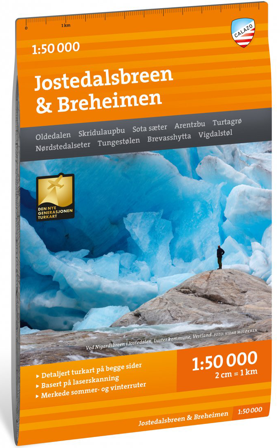 Calazo Turkart Jostedalsbreen & Breheimen 1:50 000