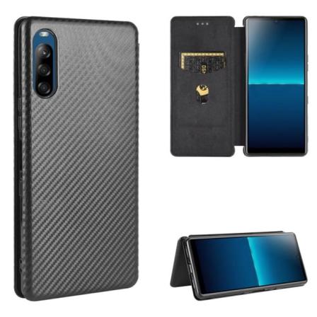 Xperia 1 Ii Flipfodral Kortfack Carbondreams Svart