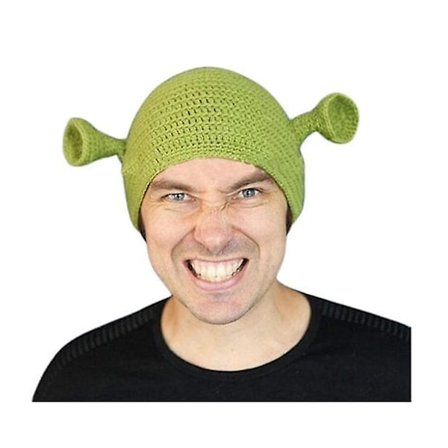 Rolig ullhatt i samma stil som Shrek