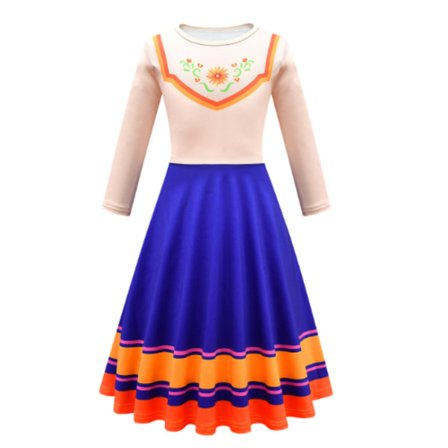 Piger Mirabel Cosplay Kostume Fest Tegnefilm Prinsesse kjole zy 5-6 år