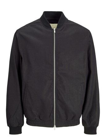 Jprblaleister Linen Blend Bomber Jkt Ln Black Jack & J S