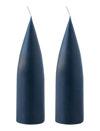 Hand Dipped C -Shaped Candles, 2 Pack Home Decoration Candles Block Candles Blå Kunstindustrien
