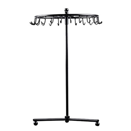 Roterende Smykkestativ Smykkeophæng Hylde SORT