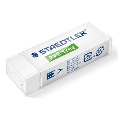 STAEDTLER Radergummi Pvc-Fri 65x23x13mm vit - Lyreco - Skola och förskola - Pennor och tillbehör - Radergummi