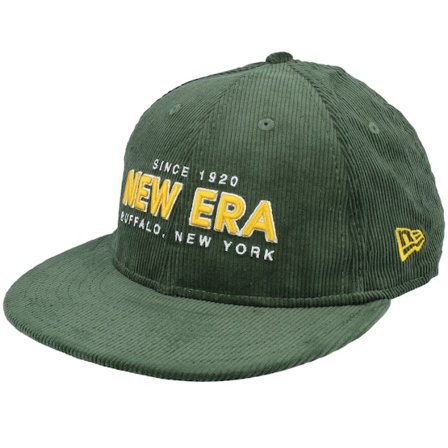 New Era - Corduroy 9FIFTY Dark Green Snapback Snapback Green Cap - @ Hatstore