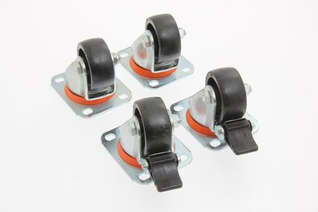 Eurolan 60A-25-08 Hjul for veggskap, Datamaskin & surfing