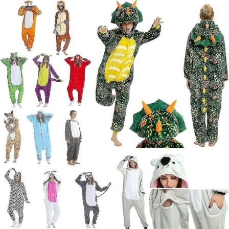 Unisex Aikuisten Kigurumi Eläinhahmo Onesie Pyjama Yksikoko Dinosaur