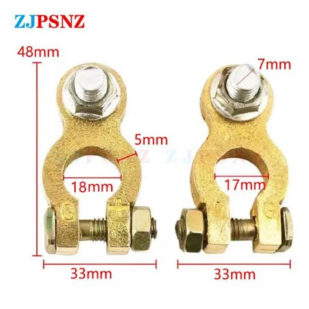 12V 24V Bilbatteri Terminal Topp Hurtig Post Ledning Kabel Klemme Terminal Positiv Negativ Elektrisk Kobling Biltilbehør