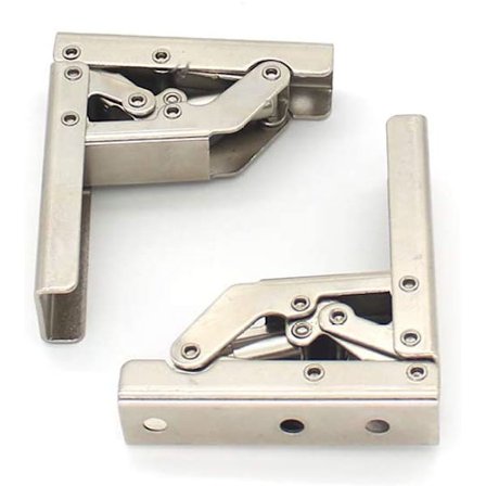 2 pakker med 90 graders vinkelbeslag foldeligt displaybeslag fold